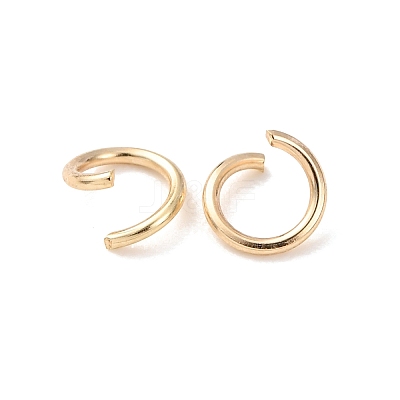 Brass Open Jump Rings KK-G604-08G-26-1