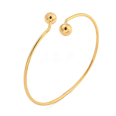 Ion Plating(IP) 304 Stainless Steel Cuff Bangles BJEW-P331-12G-1