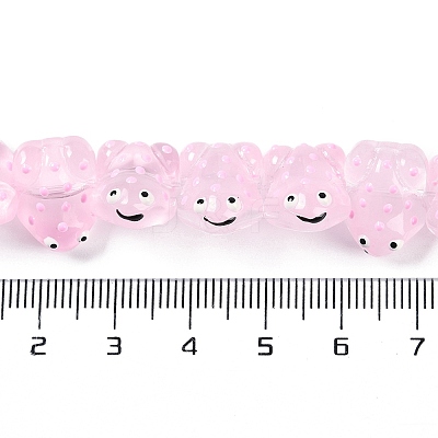 Transparent Glass Enamel Beads Strands GLAA-B021-05I-1