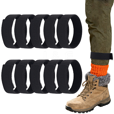 100Pcs Nylon with Polyester Elastic Hook and Loop Straps DIY-CN0004-65-1