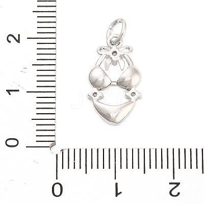 Brass Micro Pave Cubic Zirconia Pendants KK-H527-06A-P-1