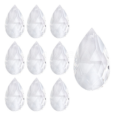 10Pcs Glass Pendants GLAA-ME0001-16C-1