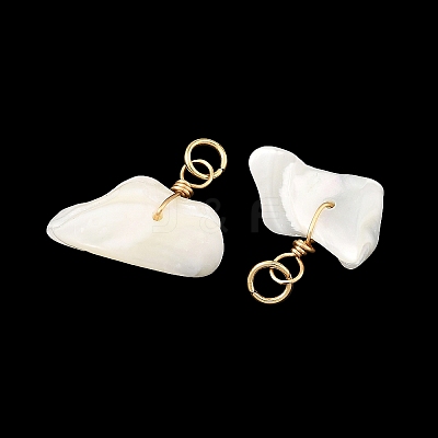Natural Shell Pendants PALLOY-JF05923-1