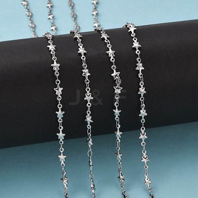 Tarnish Resistant 304 Stainless Steel Link Chains CHS-K001-40-1