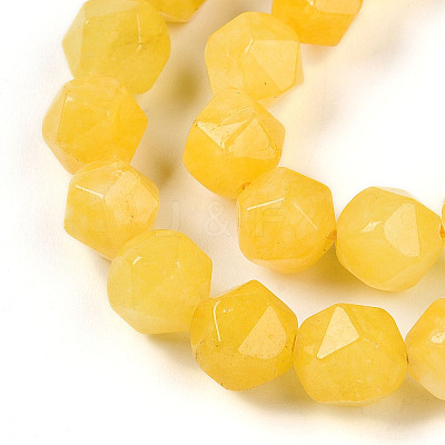 Dyed Natural White Jade Beads Strands G-T139-8mm-46S-1