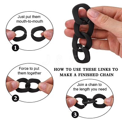 Rubberized Style Acrylic Linking Rings OACR-N011-007C-1