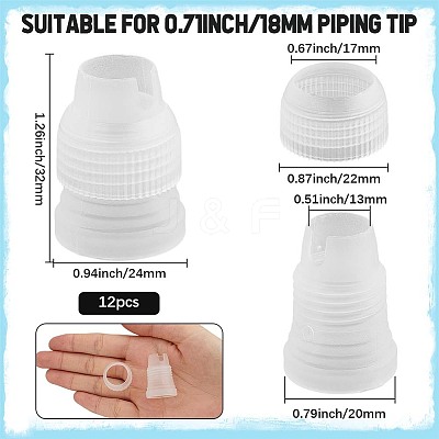 Plastic Icing Piping Bag Nozzle Converter KY-SP0001-42A-1