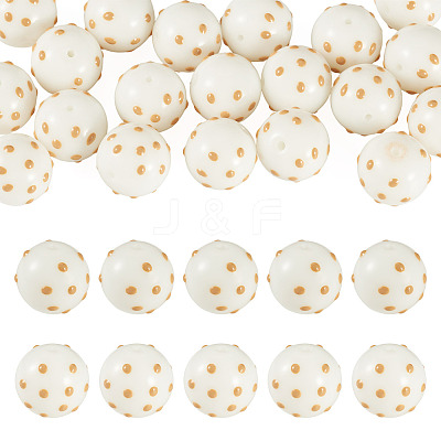 20Pcs Handmade Bumpy Lampwork Beads LAMP-TA0002-36-1