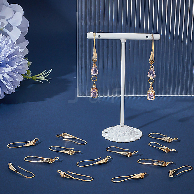 30Pcs Rack Plating Eco-friendly Brass Earring Hooks KK-ME0002-43-1