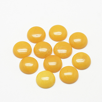 Natural White Jade Cabochons X-G-R416-8mm-06-1