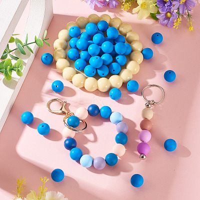 50Pcs Food Grade Eco-Friendly Silicone Beads SIL-TADJ0001-03I-1