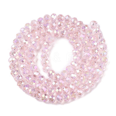 Electroplate Glass Beads Strands EGLA-A044-T4mm-B10-1