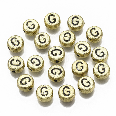 Plating Acrylic Beads X-PACR-CD0001-G-1