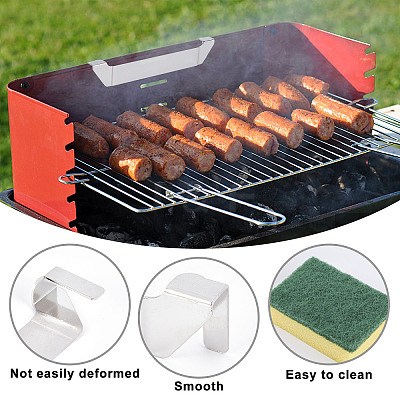 304 Stainless Steel Barbecue Tool Holder Clips TOOL-WH0155-06P-1