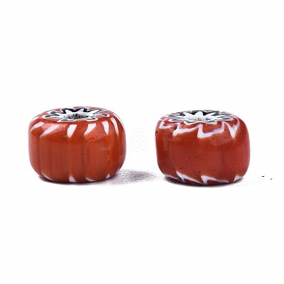 Handmade Millefiori Lampwork Beads LAMP-S197-018-1