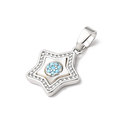 Natural Shell Pendants KK-N290-02P-1