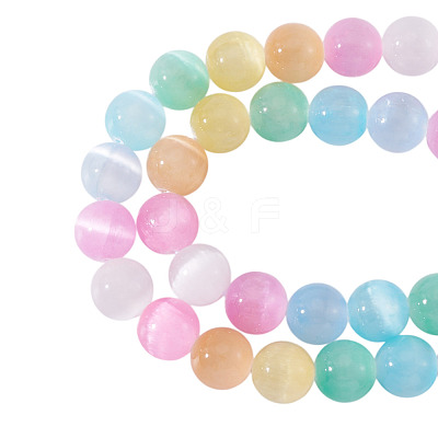 1 Strand Natural Selenite Beads Strands G-TA0002-88A-1