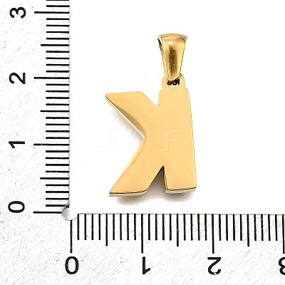Golden 304 Stainless Steel Pendants STAS-K300-01G-K-1