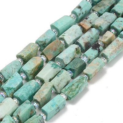 Natural Peruvian Turquoise(Jasper) Beads Strands G-NH0072-E04-01-1