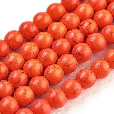 Synthetic Turquoise Beads Strands TURQ-G106-4mm-02G-1