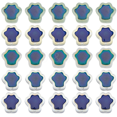 60Pcs 5 Colors Glass Beads GLAA-PA0001-72-1