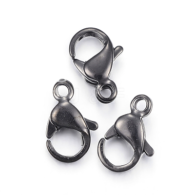304 Stainless Steel Lobster Claw Clasps X-STAS-H353-D-02B-1