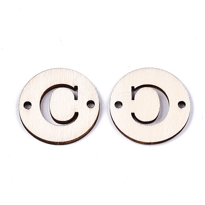 Unfinished Natural Poplar Wood Links Connectors WOOD-S045-140B-01C-1