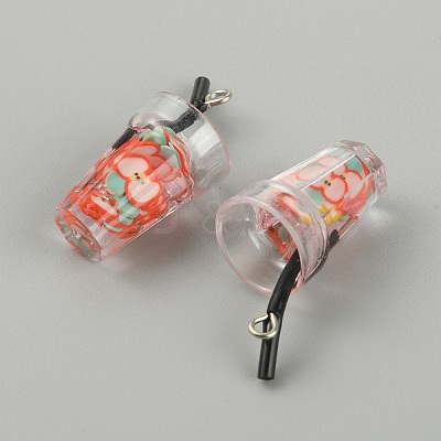 Transparent Resin Pendants RESI-TAC0019-03A-1