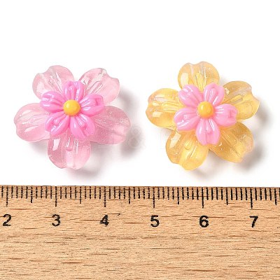 Translucent Resin Decoden Cabochons RESI-M041-09-1