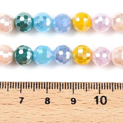 Electroplate Glass Bead Strands GLAA-Z006-01F-1