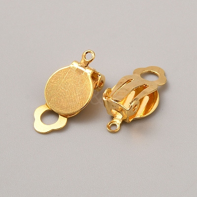 Iron Clip-on Earring Finding FIND-WH0152-540G-1
