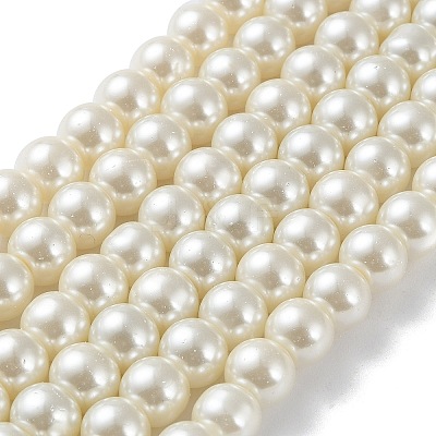 Glass Pearl Beads Strands HY-8D-B02-1