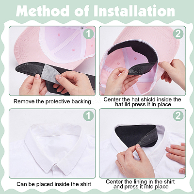 200Pcs Non-Woven Fabric Disposable Neck Collar Sweat Pads AJEW-WA0001-81A-1