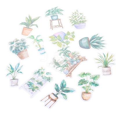 100Pcs Story of Four Seasons PET Stickers Self-Adhesive Stickers DIY-TA0003-69C-1