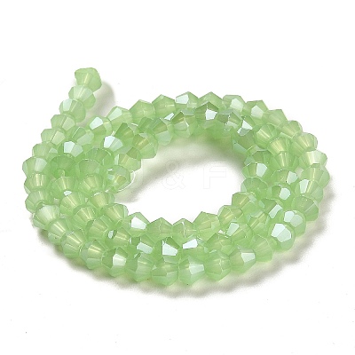 Imitation Jade Electroplate Glass Beads Strands EGLA-A039-J2mm-A01-1