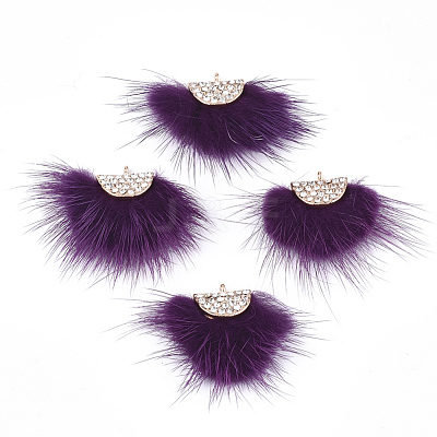Faux Mink Fur Tassel Pendant Decorations FIND-T040-12-1