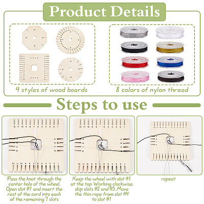8 Rolls 8 Colors Nylon Thread for Jewelry Making DIY-FG0006-87-1