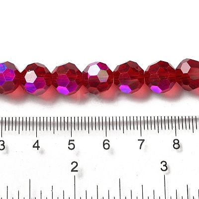 Electroplate Transparent Glass Beads Strands EGLA-A035-T10mm-L07-1
