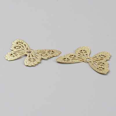 Brass Filigree Pendants FIND-WH0110-644D-1