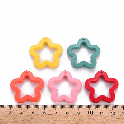 Opaque Acrylic Pendants MACR-S373-24H-1