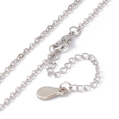 Sublimation Blank Aluminum Pendant Necklace LS-NJEW-E020-02P-01-1