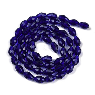 Transparent Glass Beads Strands EGLA-N013-T8mm-D07-1