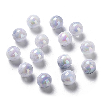 Two Tone Opaque Acrylic Beads LS-SACR-P024-01B-W11-1