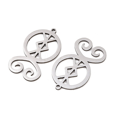 201 Stainless Steel Pendants STAS-I364-16P-1