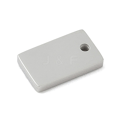 304 Stainless Steel Mirror Polished Finish Stamping Blank Tag Charms STAS-D365-07P-1