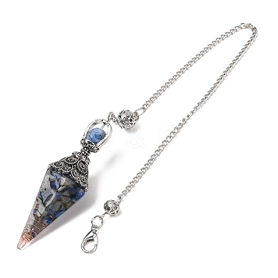 Resin Cone Pointed Dowsing Pendulums GG-CBA040B-03P-1
