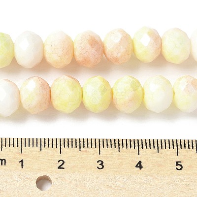 Electroplate Glass Beads Strands LAMP-S068-11G-1