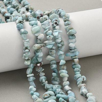 Natural Larimar Beads Strands G-P302-03-1