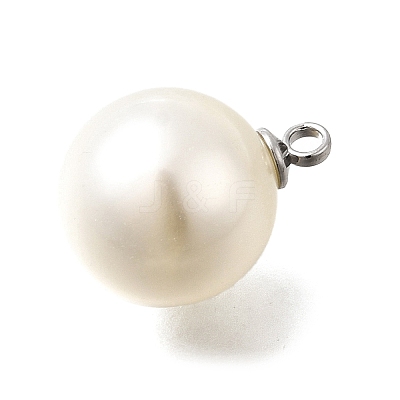 ABS Plastic Imitation Pearl Pendants FIND-H052-01H-01P-1