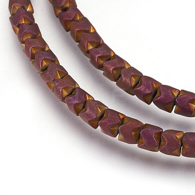 Electroplate Non-magnetic Synthetic Hematite Bead Strands G-I208-19F-G-1